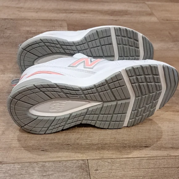 New Balance 608 White with Pink Accents - Picture 8 of 15